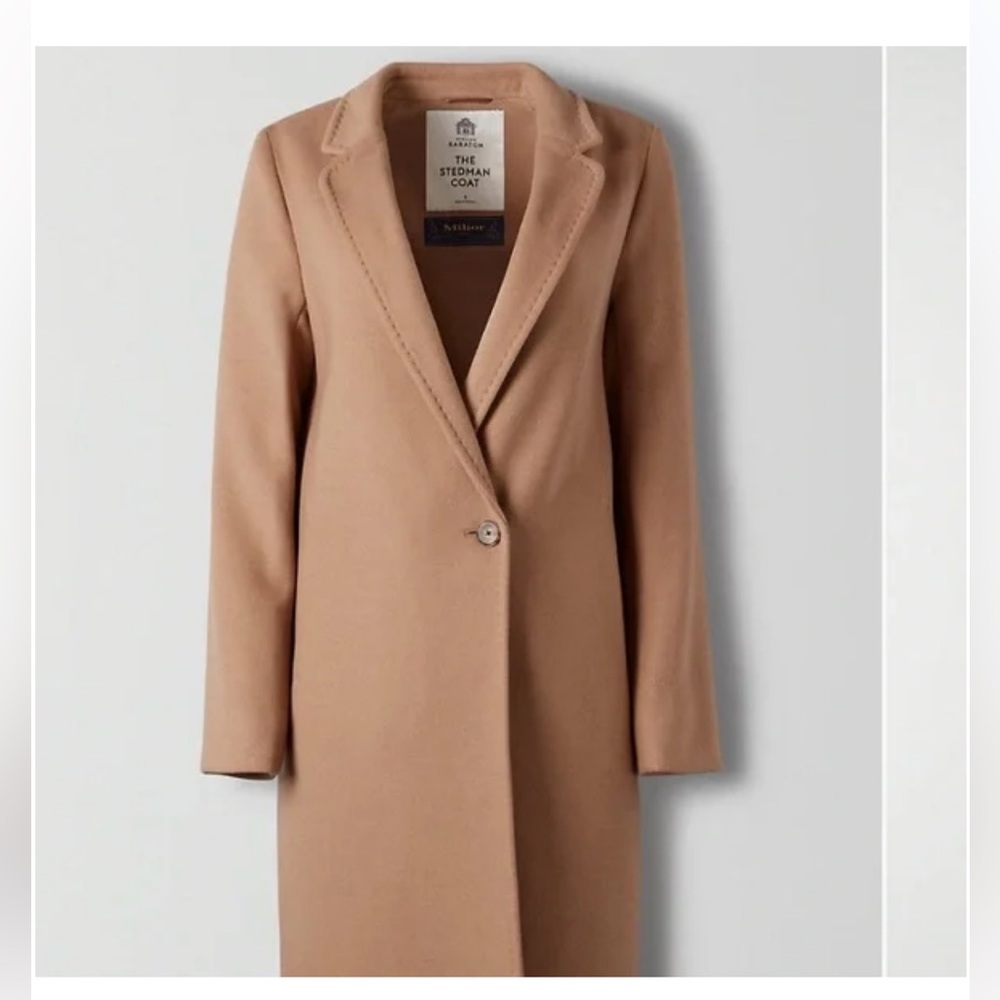 Aritzia Babaton The Stedman Wool Camel Coat